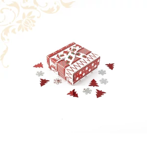 Karácsonyi mintás ékszerdoboz