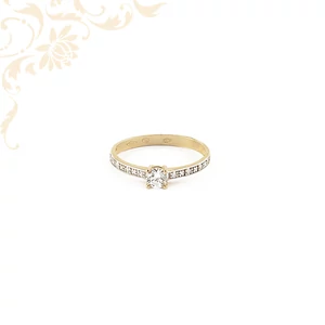 Női arany gyűrű, eljegyzési gyűrű