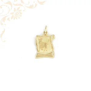 Bika horoszkópos arany medál. Bika horoszkópos arany medál.