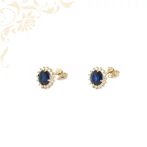 Köves arany fülbevaló