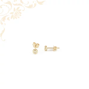 14 karátos arany fülbevaló cirkóniával – kifinomult eleganciát képviselő női ékszer