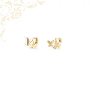 Dupla pillangós arany gyermek fülbevaló