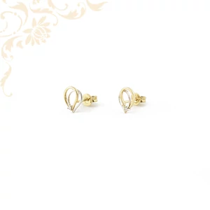 Cirkónia köves arany fülbevaló