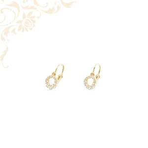 Gyermek arany fülbevaló 14K Súly:1,34 gr M:14 mm Gyermek arany fülbevaló 14K Súly:1,34 gr M:14 mm