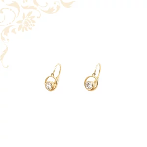 Gyermek arany fülbevaló 14K Súly: 1,66 gr M:15 mm