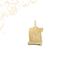 Bika horoszkópos arany medál.