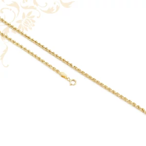 Walles mintás 14 karátos arany nyaklánc – fonott, rope stílusú arany lánc elegáns és klasszikus megjelenéssel Walles mintás 14 karátos arany nyaklánc – fonott, rope stílusú arany lánc elegáns és klasszikus megjelenéssel