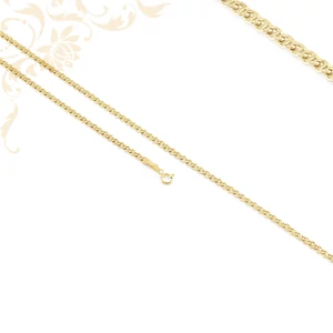 Különleges ritmusú 14 karátos arany nyaklánc modern stílusban