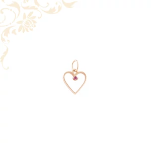 Szív arany medál 14K