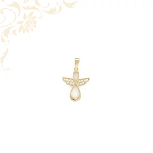 14 karátos arany medál - angyal sziluett 14 karátos arany medál - angyal sziluett