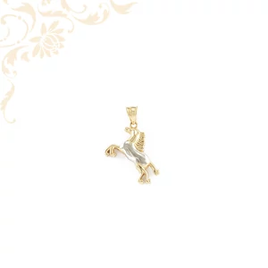 14 karátos arany ló medál - az erő a bátorság és az önállóság szimbóluma