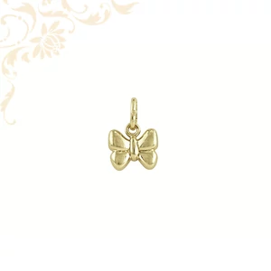 14 karátos arany masni formájú medál, fényes felületű női arany ékszer