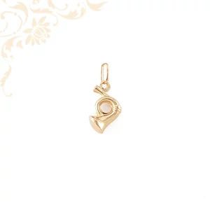 Arany vadászkürt medál. Arany vadászkürt medál.