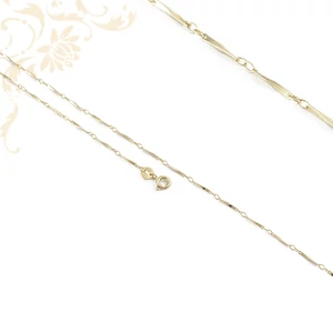 14 karátos női arany nyaklánc 46 cm hosszúságban, finom pálcás láncszemekkel – klasszikus és elegáns arany ékszer 14 karátos női arany nyaklánc 46 cm hosszúságban, finom pálcás láncszemekkel – klasszikus és elegáns arany ékszer