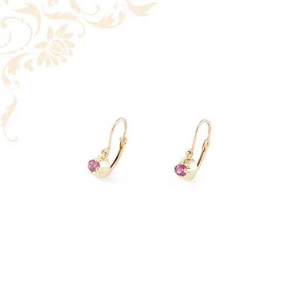 Gyermek köves arany fülbevaló