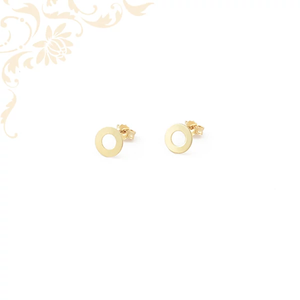 Kör alakú arany fülbevaló, stekkeres záródással
