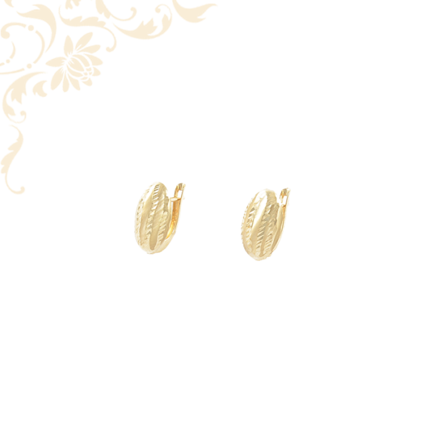 Francia kapcsos női arany fülbevaló 14K Súly: 1,29 gr