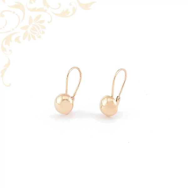 Lencse formájú, női és gyermek arany fülbevaló.