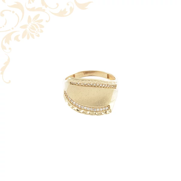Modern arany gyűrű 14K