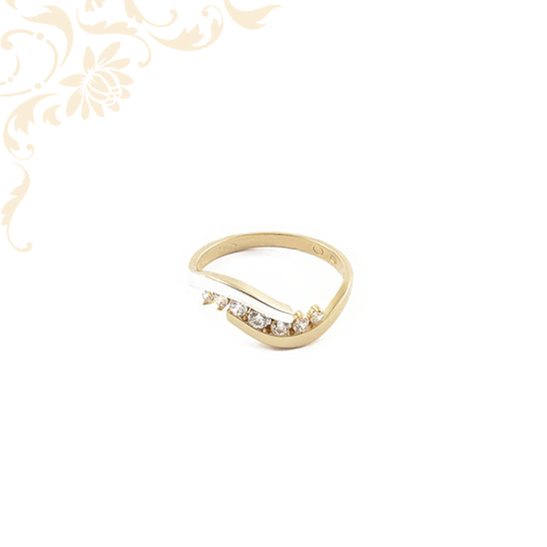 Arany gyűrű 14K Súly: 2,29 gr M:54