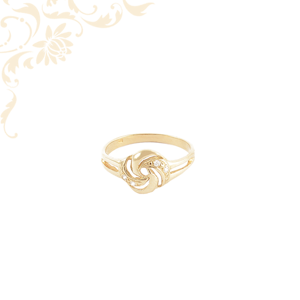 Arany gyűrű 14K Súly: 2,93 gr M: 62