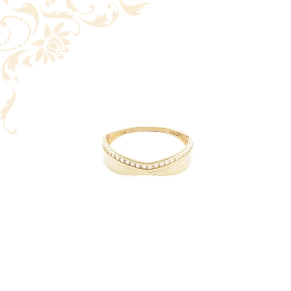 Női arany gyűrű 14K Súly: 1,70 gr