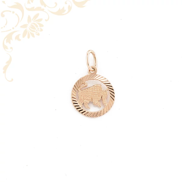 Bika horoszkópos arany medál.