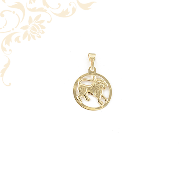 Oroszlán horoszkópos arany medál