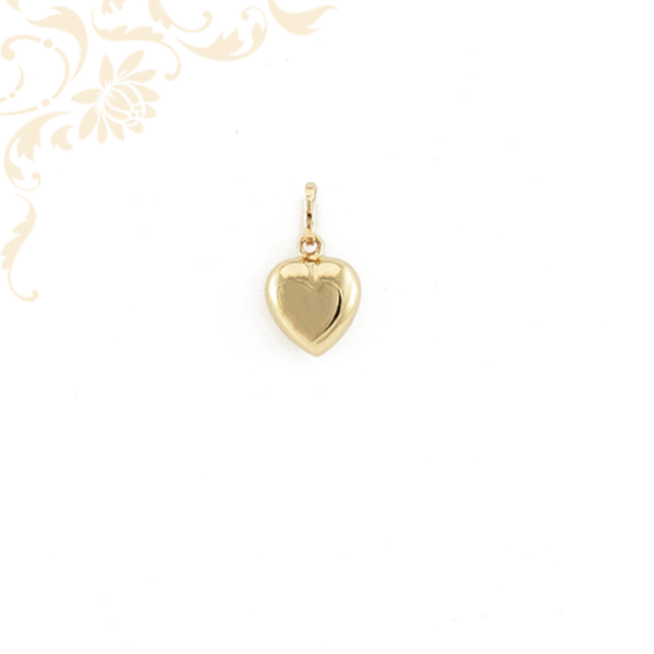 Üreges arany szív medál (3D).
